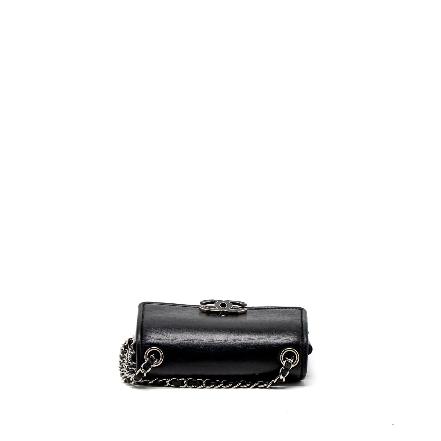 Chanel Giant CC Logo Bag Calfskin Navy
