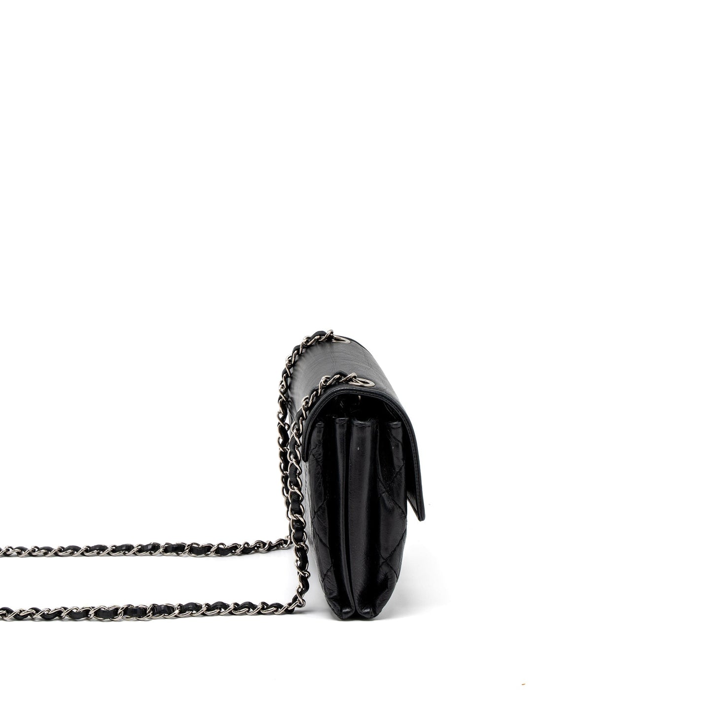 Chanel Giant CC Logo Bag Calfskin Navy