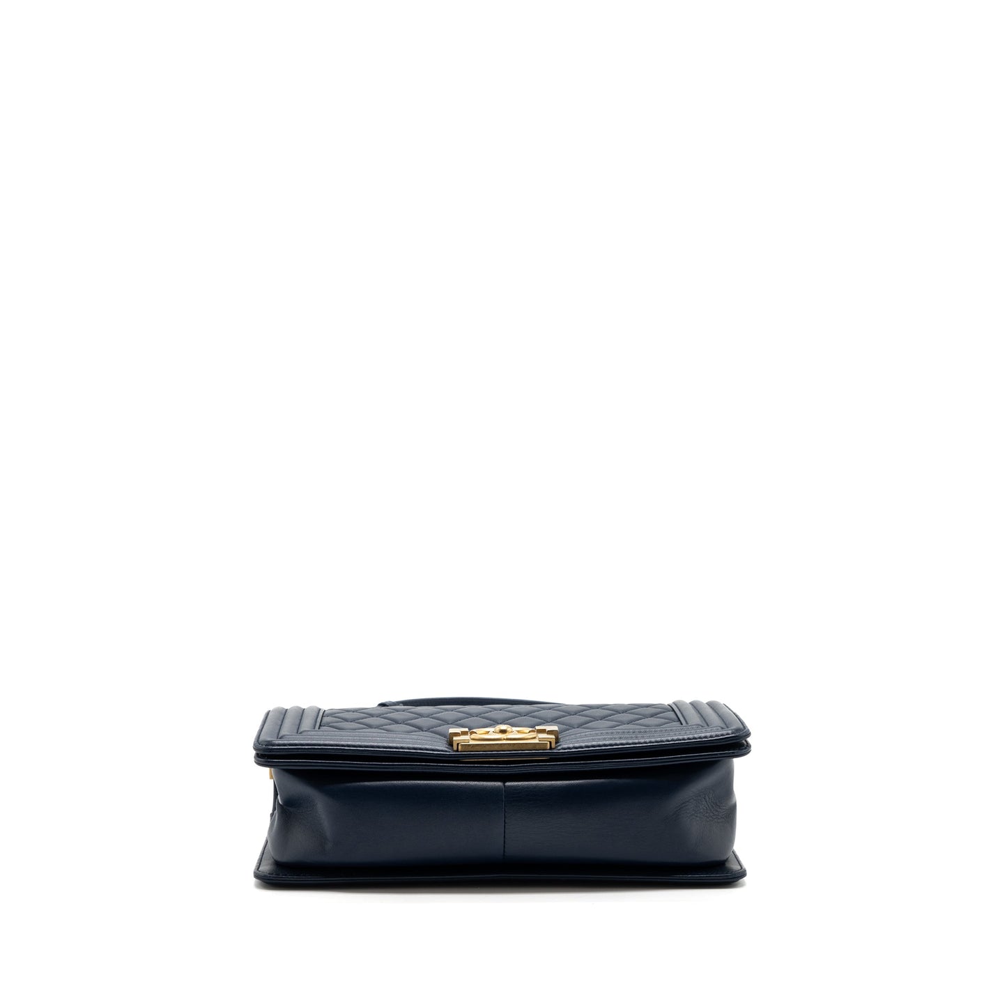 Chanel Medium Boy Bag Lambskin Dark Blue