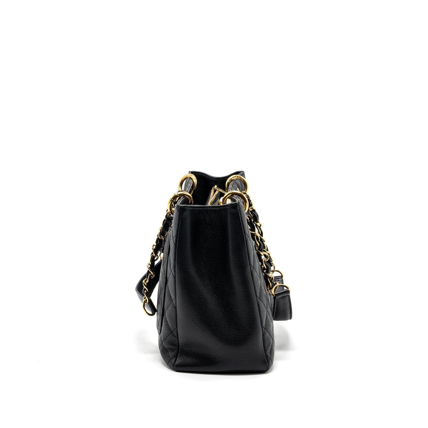 Chanel grand shopping tote bag caviar Black