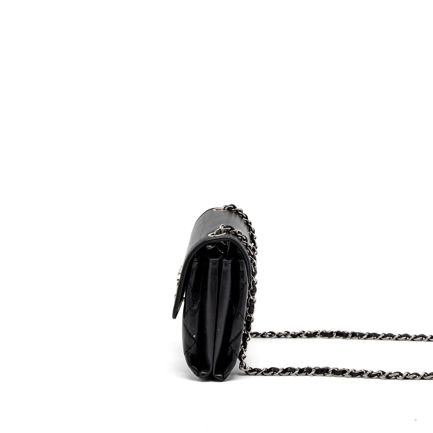 Chanel Giant CC Logo Bag Calfskin Navy