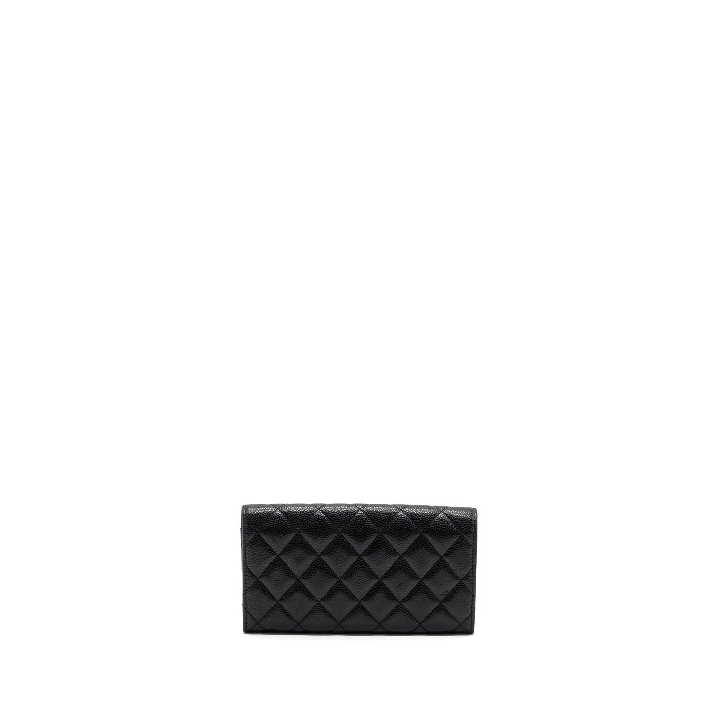 Chanel Flap Long Wallet Caviar Black