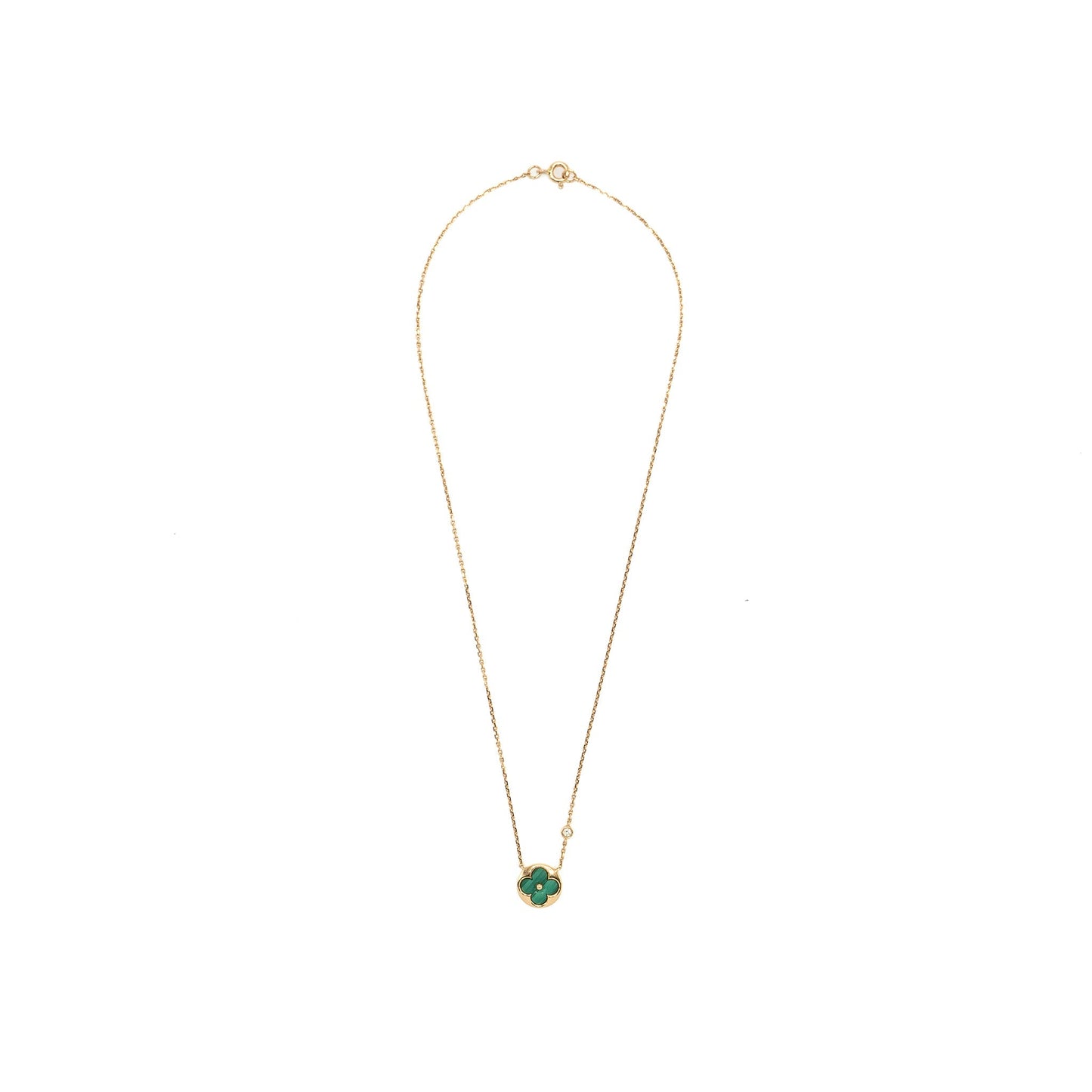 Louis Vuitton colour Blossom BB Sun Pendant, Pink gold, Malachite, diamond