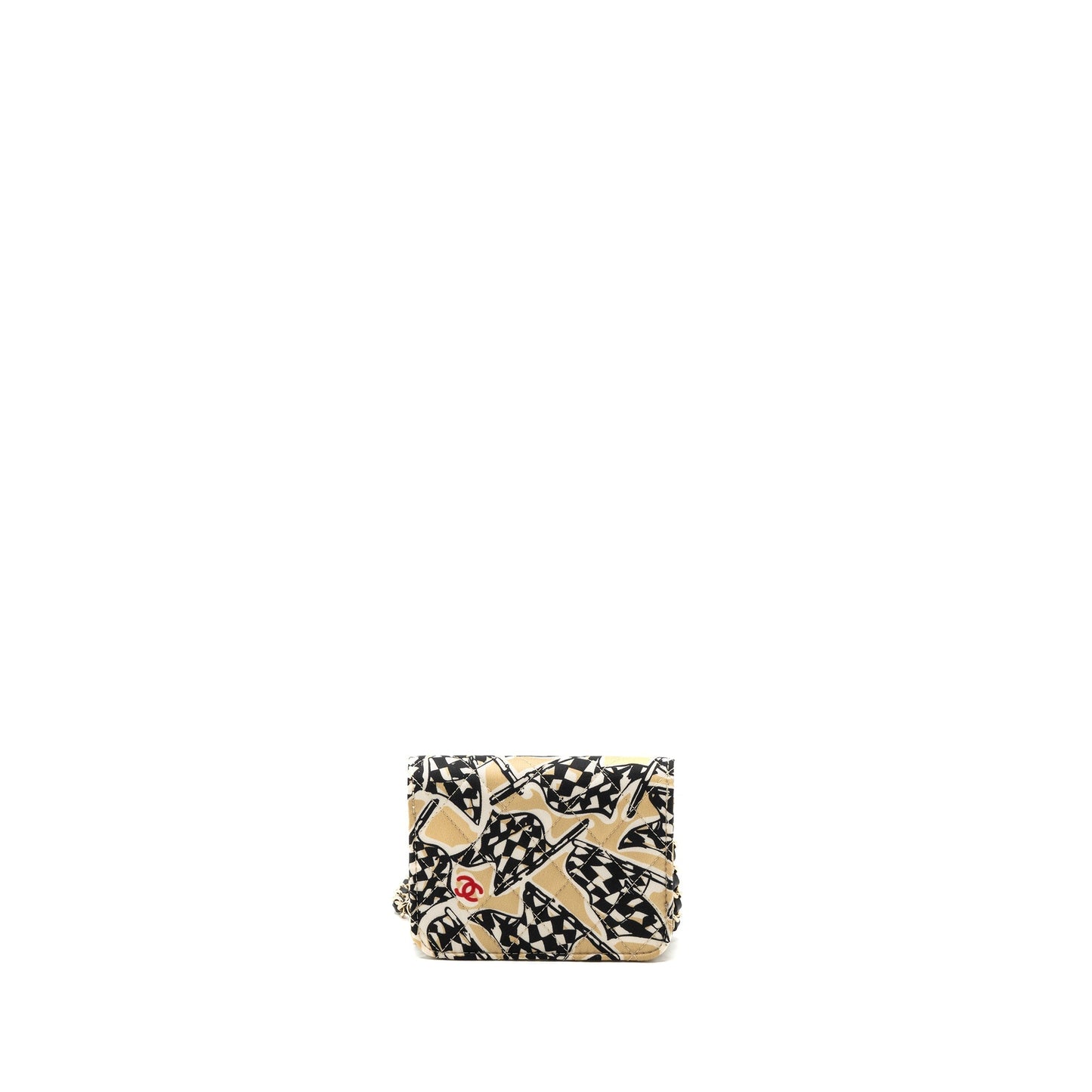 Chanel Mini Clutch With Chains Fabric Multicolour L(microchip)