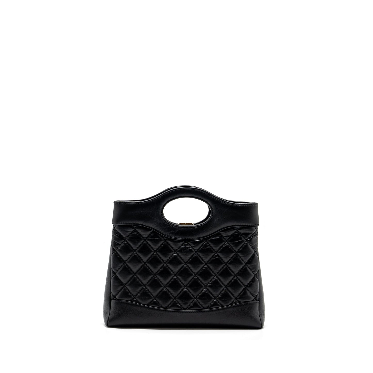 Chanel 23A Mini 31 Bag Calfskin Black L (microchip)