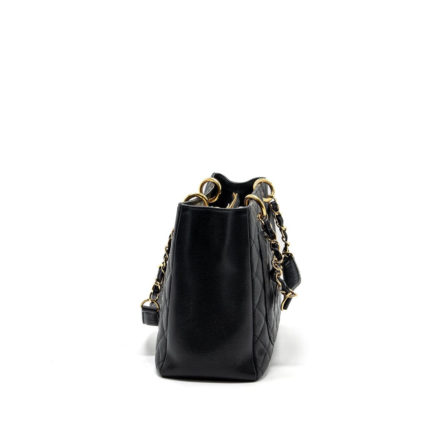 Chanel grand shopping tote bag caviar Black