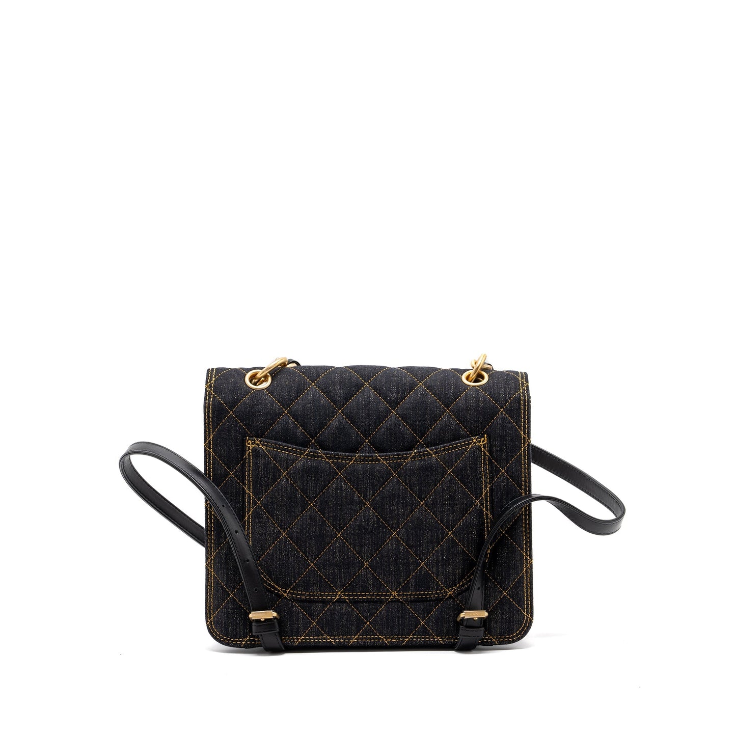 Chanel 23S flap backpack denim dark blue Brushed  (microchip)