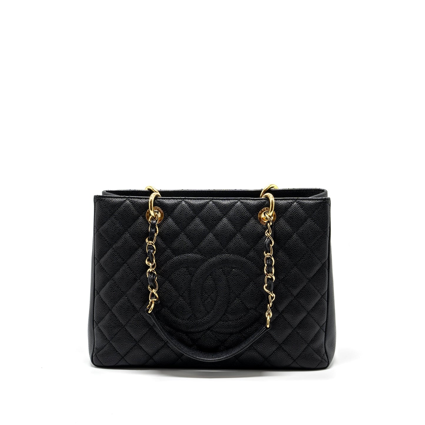 Chanel grand shopping tote bag caviar Black
