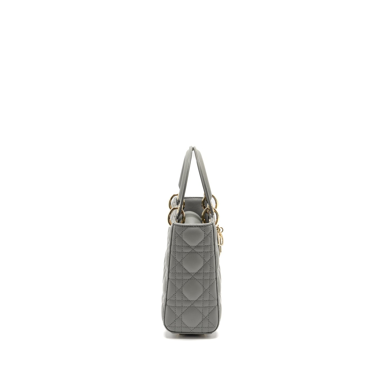 Dior My Small Lady Dior Lambskin Light Grey