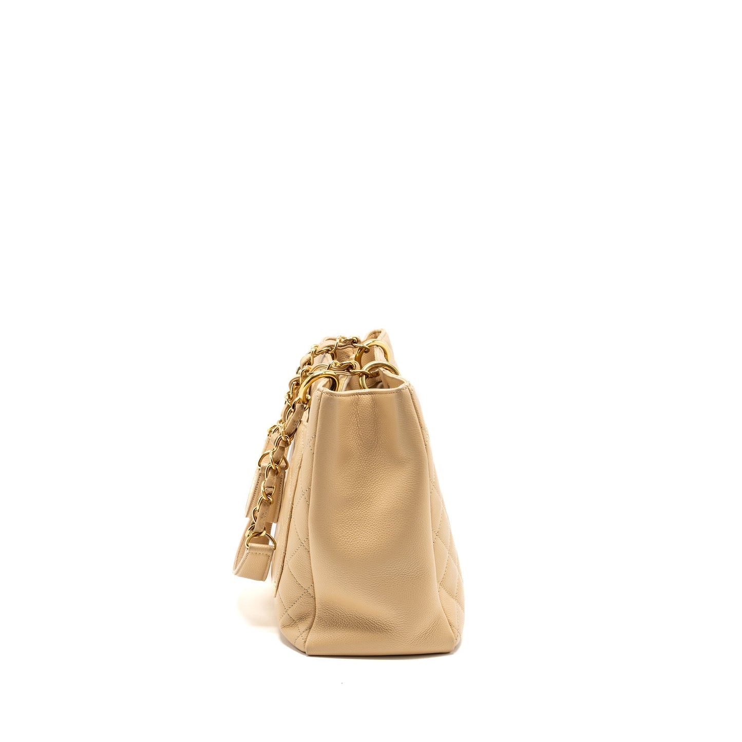 Chanel Grand Shopping Tote Bag Caviar Beige