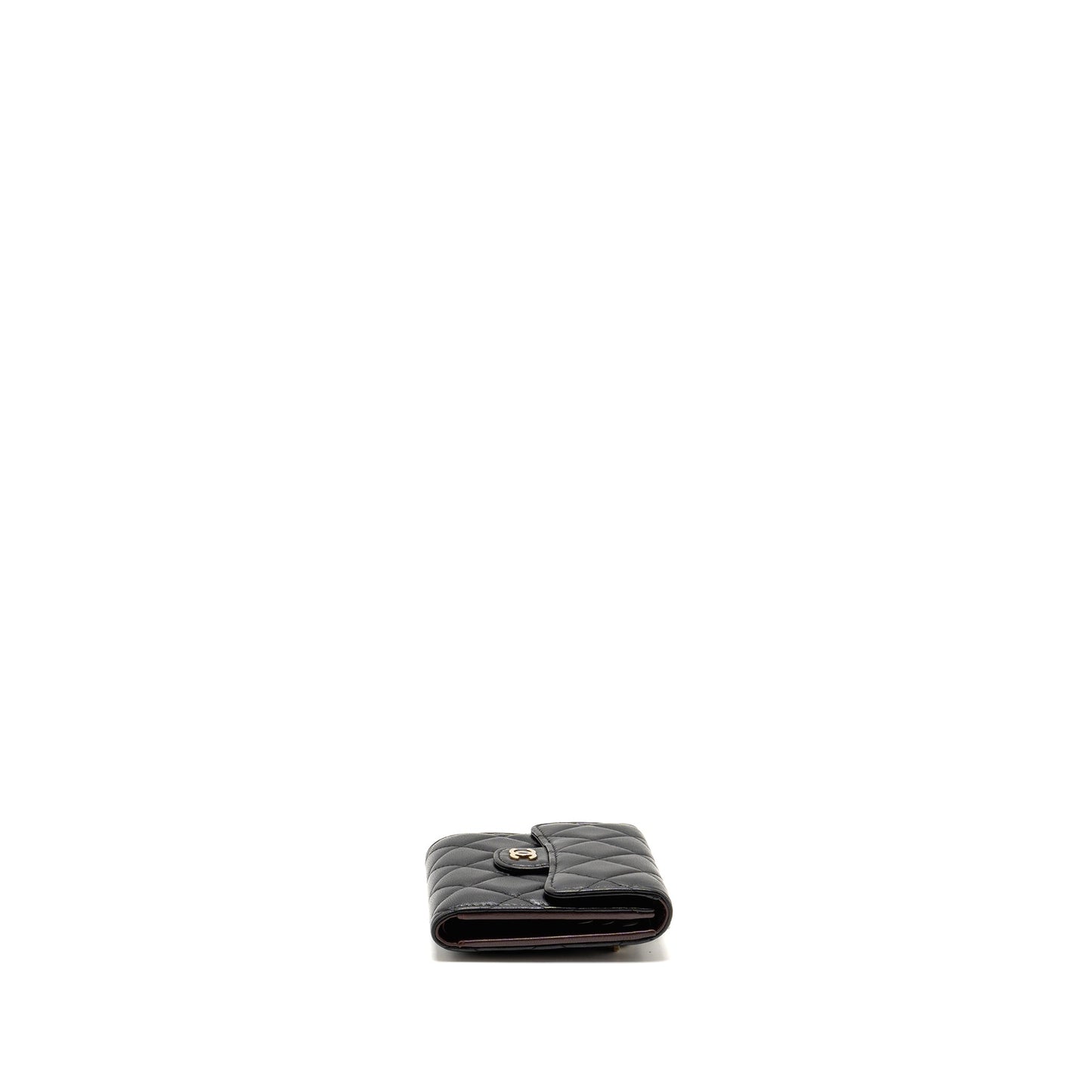 Chanel Classic Small Flap Wallet Lambskin Black L