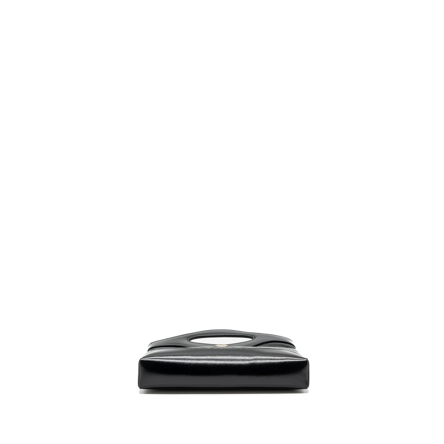 Chanel 24c Mini 31 Clutch With Chain Shiny Calfskin  Black L(Microchip)