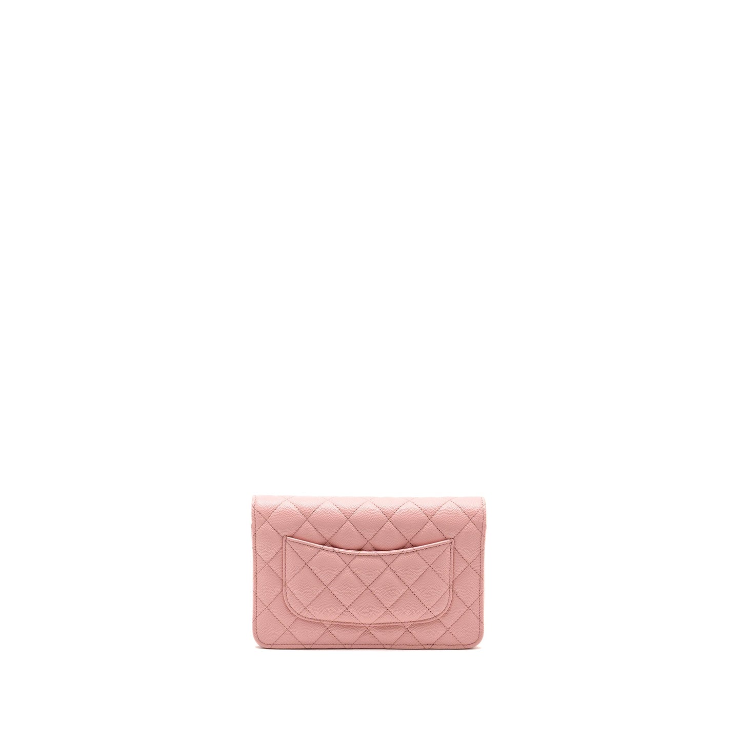 Chanel Classic Wallet on Chain Caviar Pink L (Microchip)