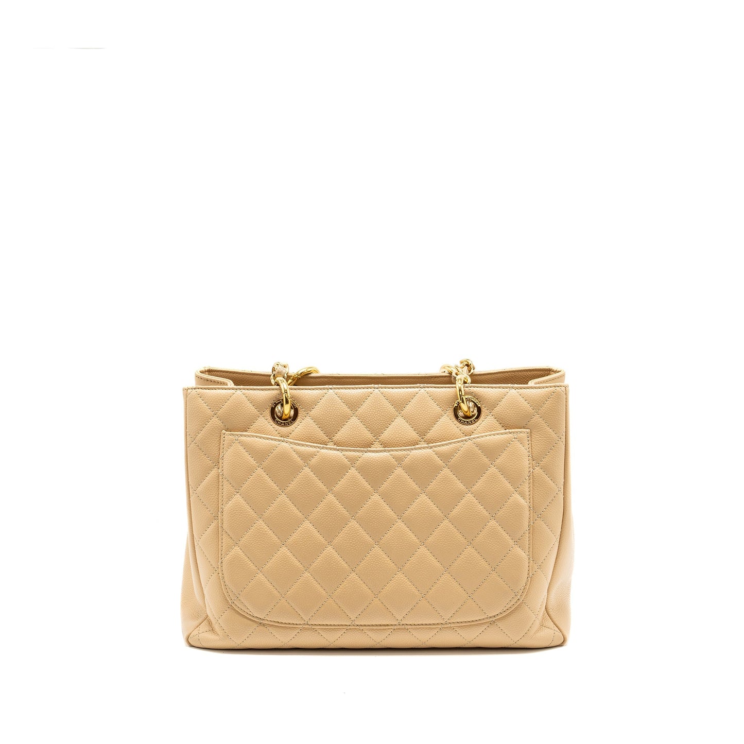 Chanel Grand Shopping Tote Bag Caviar Beige
