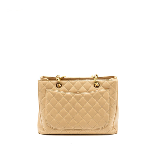 Chanel Grand Shopping Tote Bag Caviar Beige