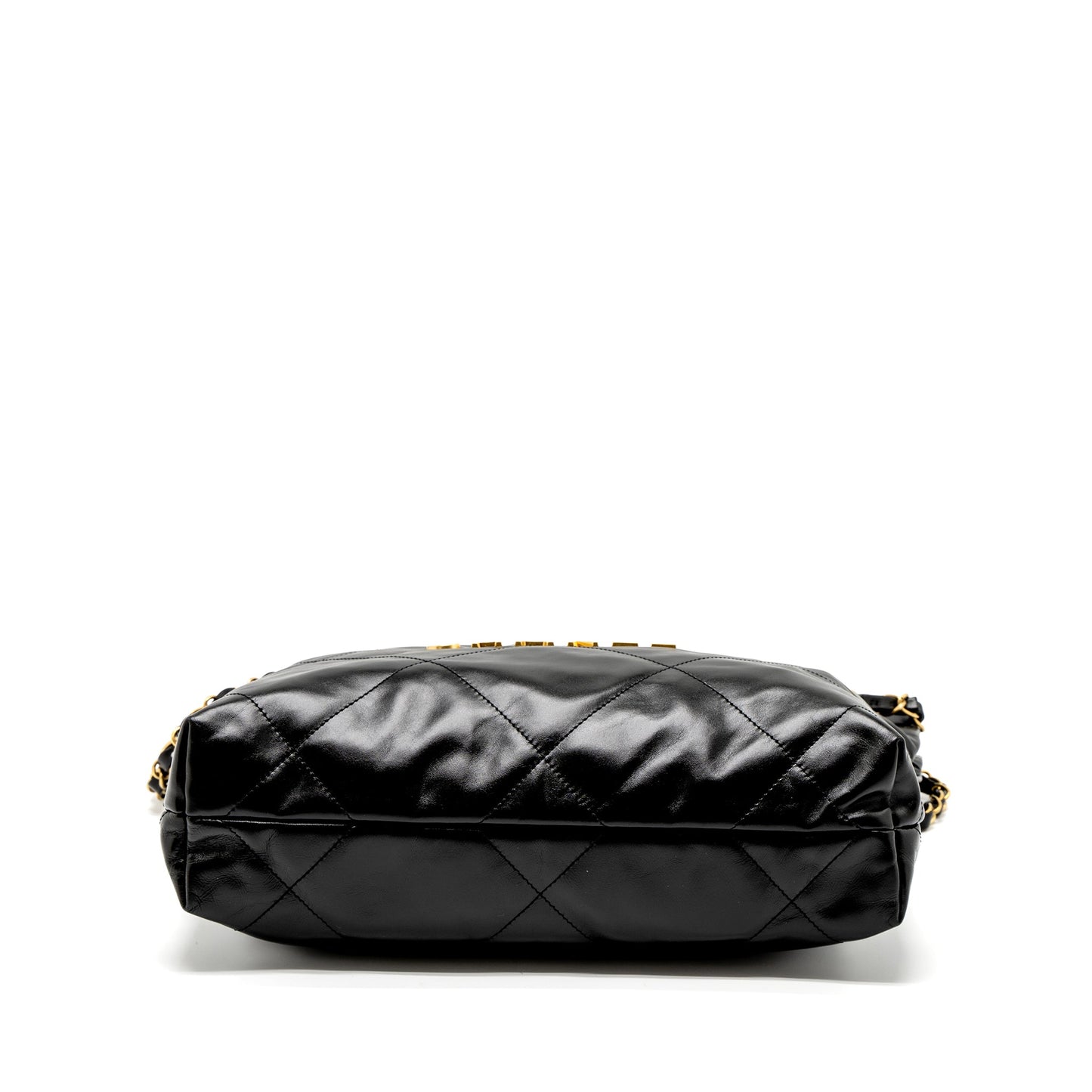 Chanel Small 22 Bag Shiny Calfskin Black  (Microchip)