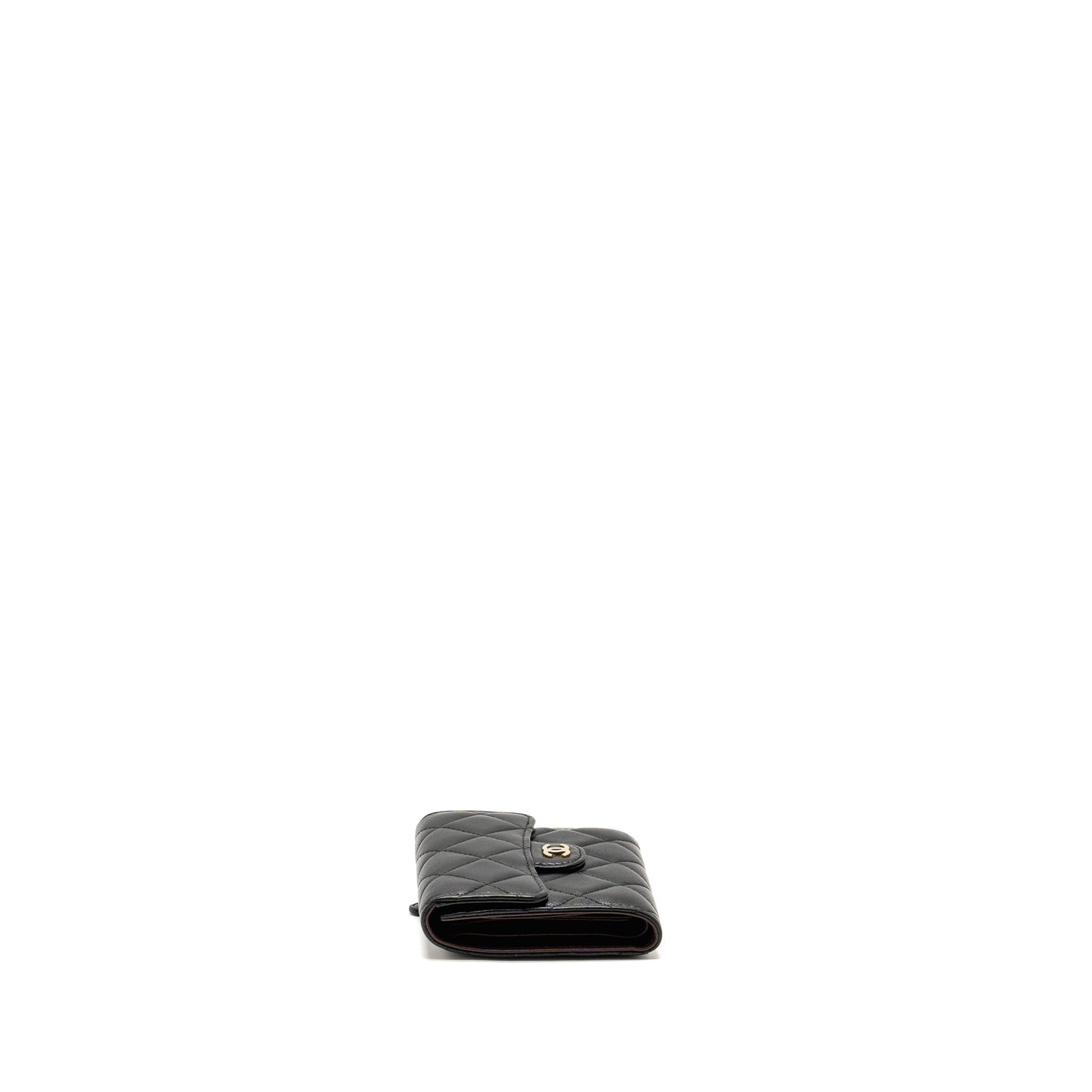 Chanel Classic Small Flap Wallet Lambskin Black L