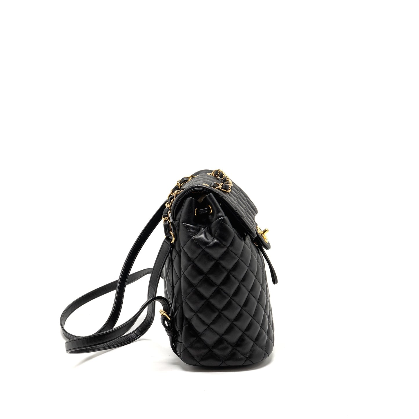 Chanel Urban Spirit Flap Backpack Lambskin Black