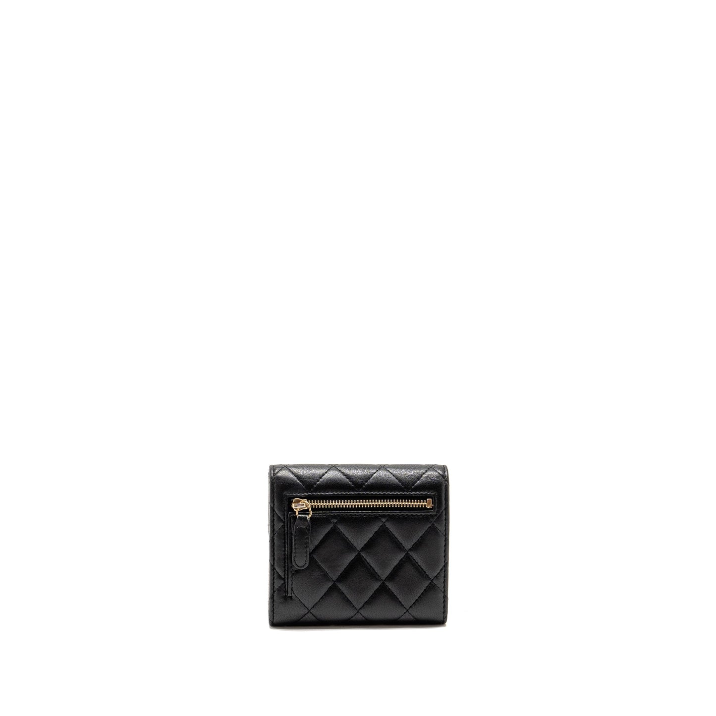 Chanel Classic Small Flap Wallet Lambskin Black L