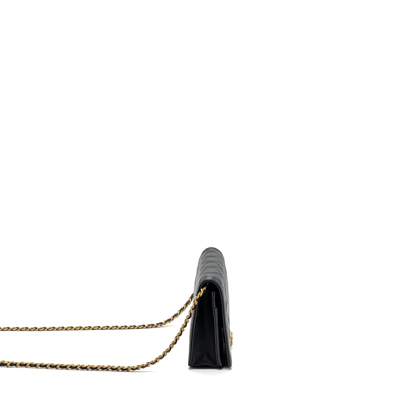 Chanel Boy Wallet On Chain Caviar Black