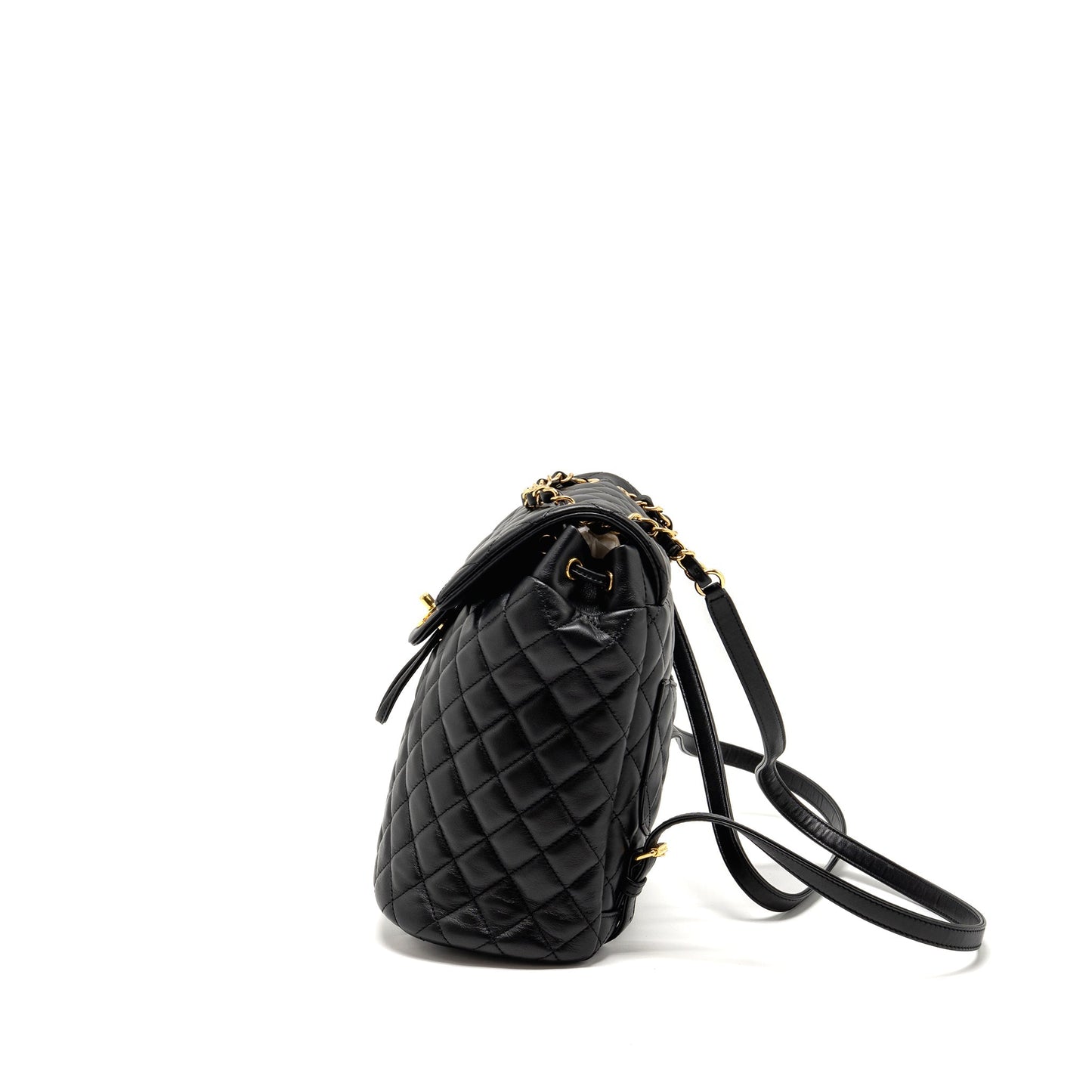 Chanel Urban Spirit Flap Backpack Lambskin Black
