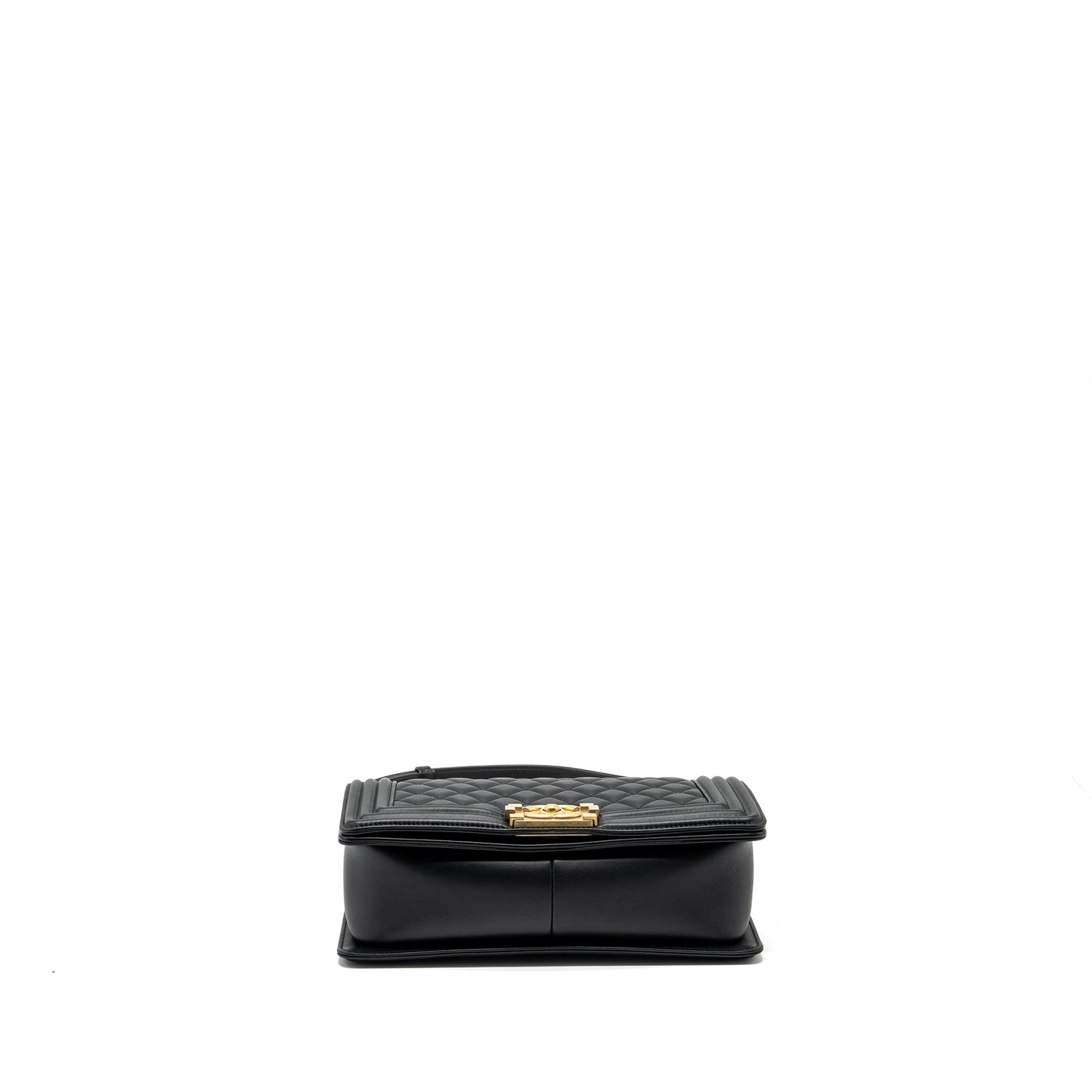 Chanel medium boy bag smooth calfskin black