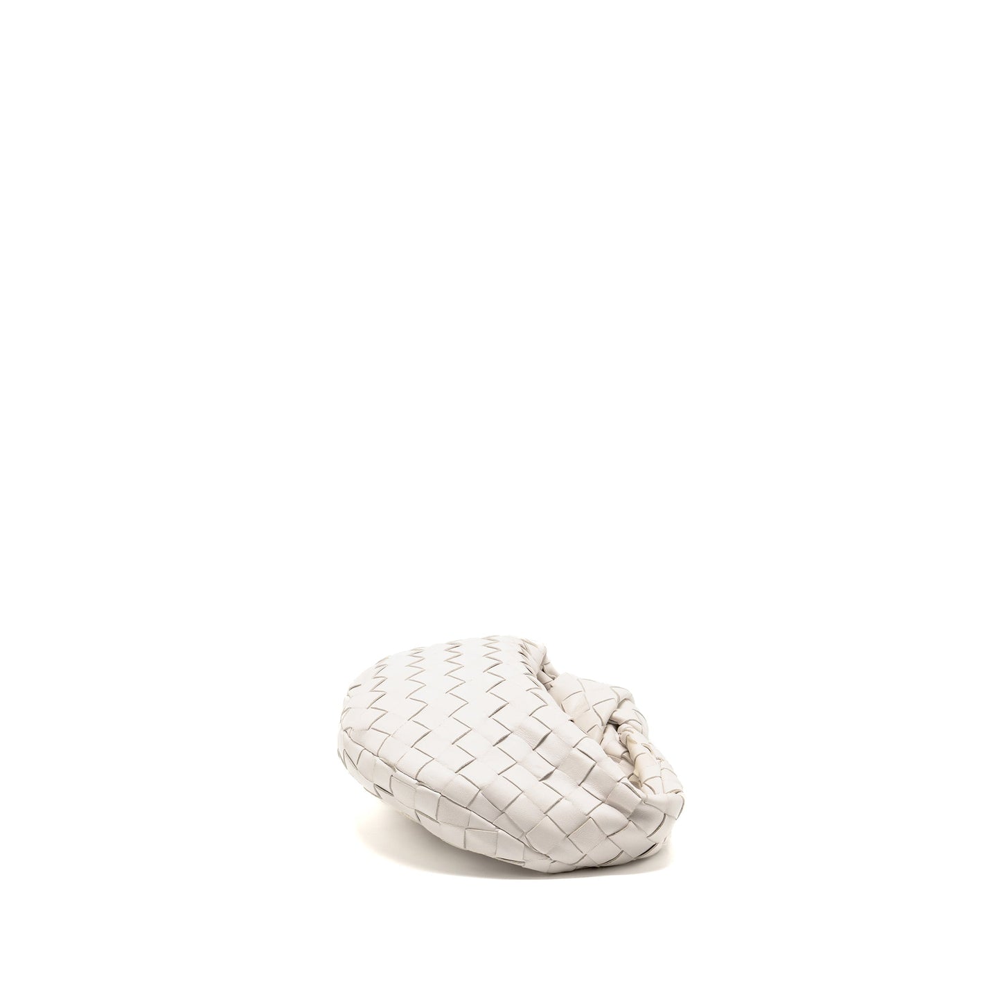 Bottega Veneta Mini Jodie Lambskin White