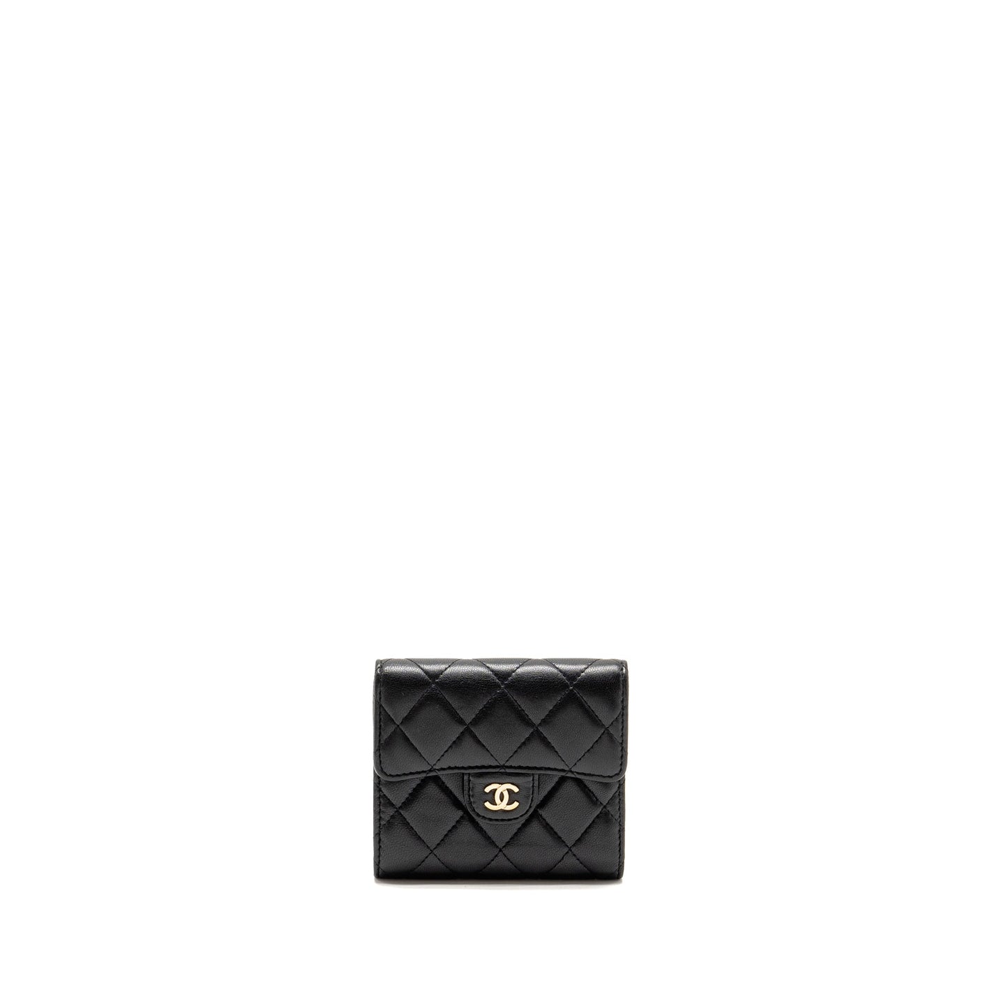 Chanel Classic Small Flap Wallet Lambskin Black L