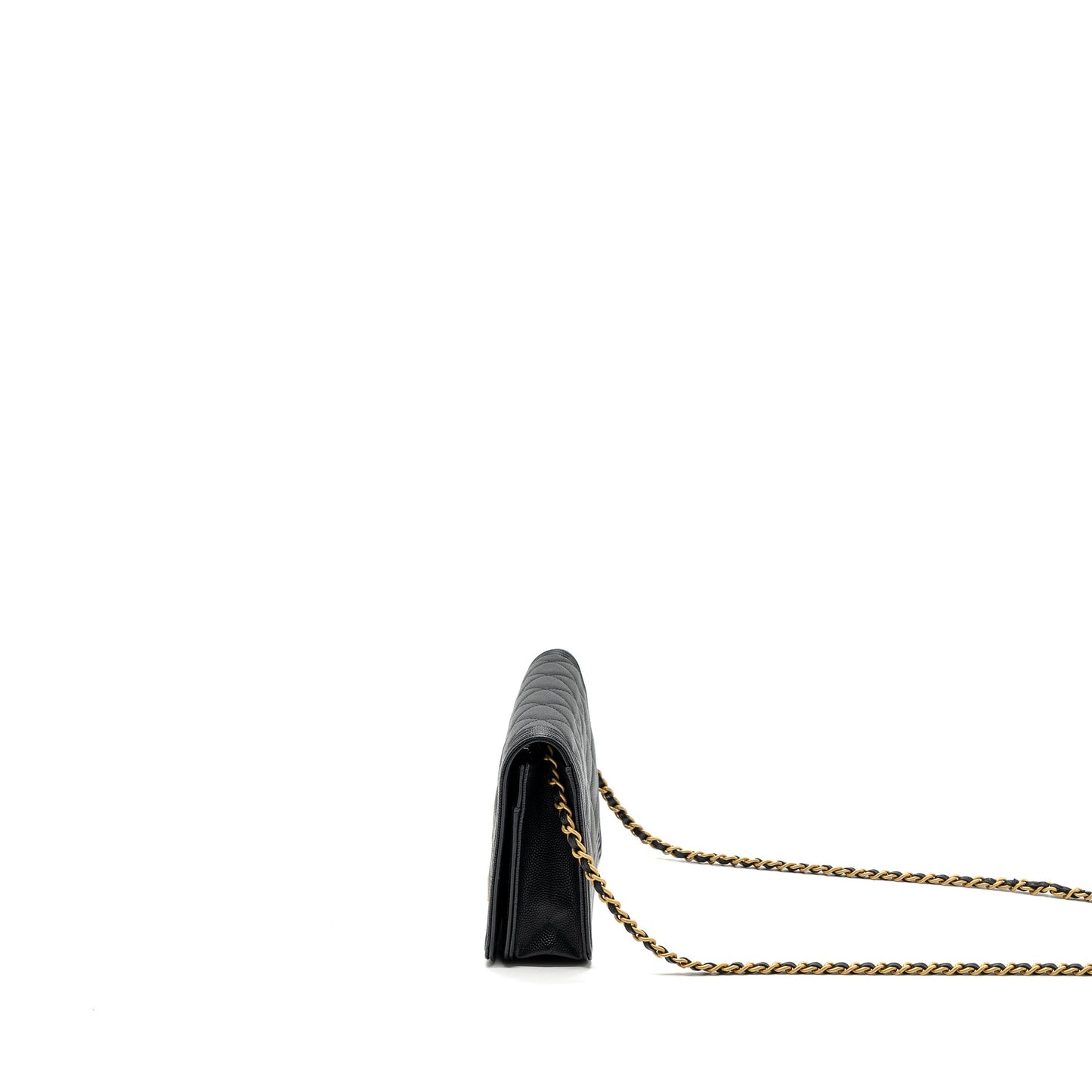 Chanel Boy Wallet On Chain Caviar Black