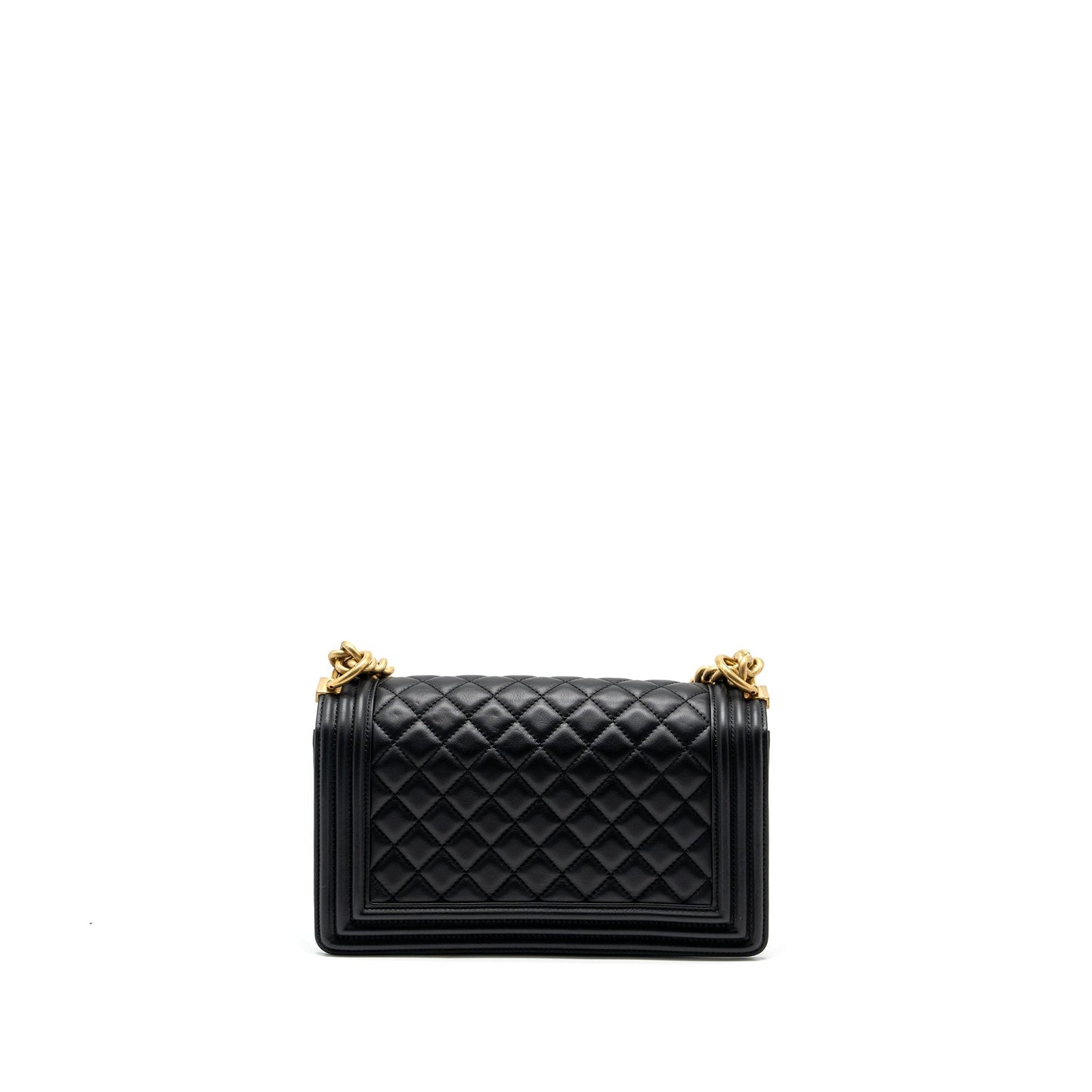 Chanel medium boy bag smooth calfskin black