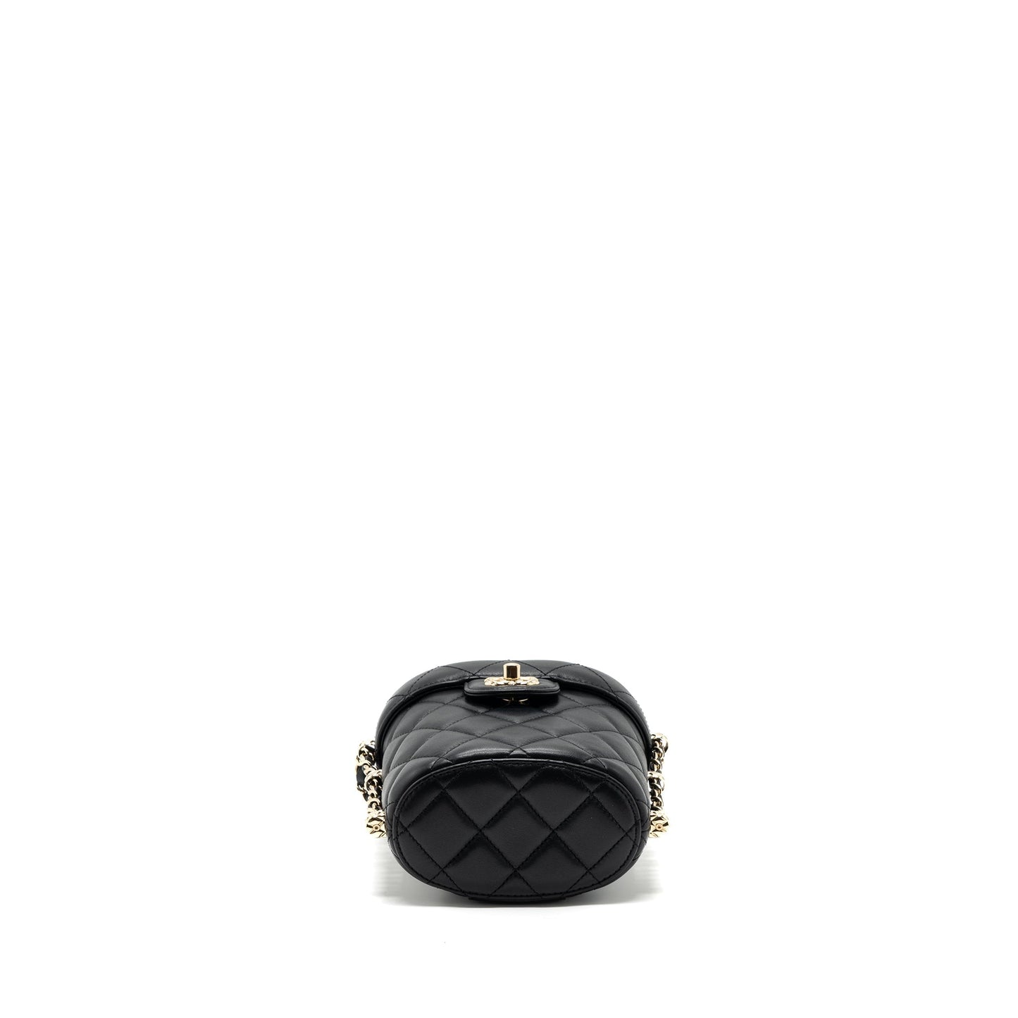 Chanel Vanity With Chain Lambskin Black L(Microchip)