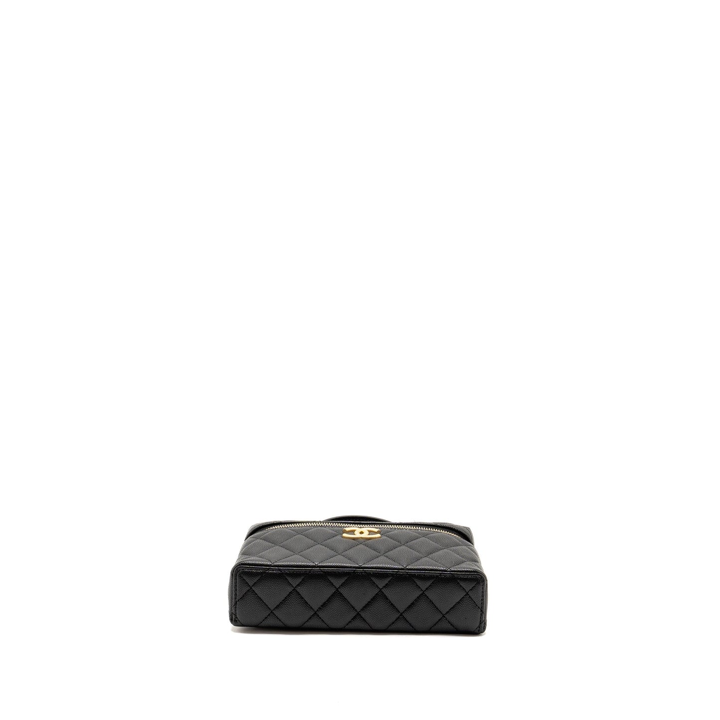 Chanel Top Handle Vanity Bag Caviar Black  (Microchip)