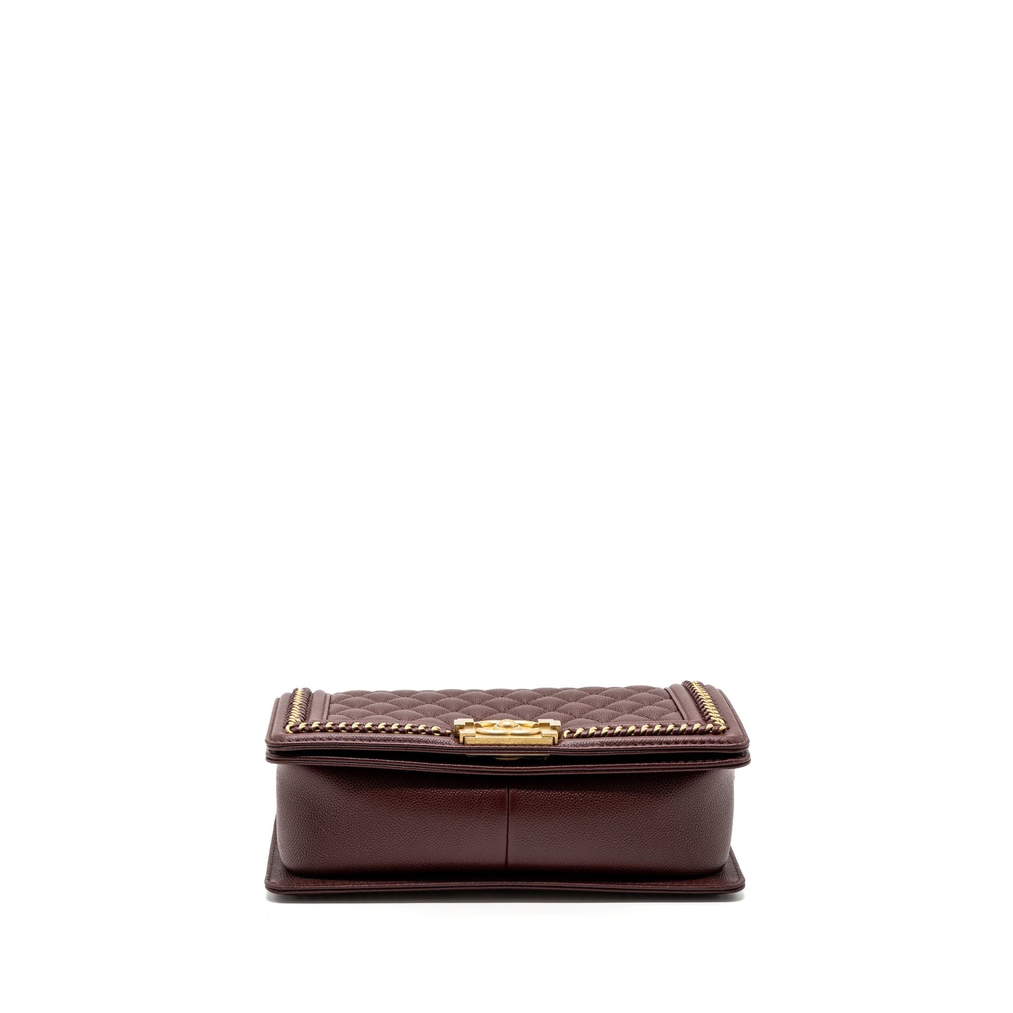 Chanel Medium Boy Bag Limited Edition Caviar Burgundy (microchip)
