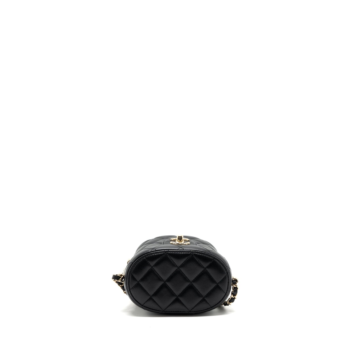 Chanel Vanity With Chain Lambskin Black L(Microchip)