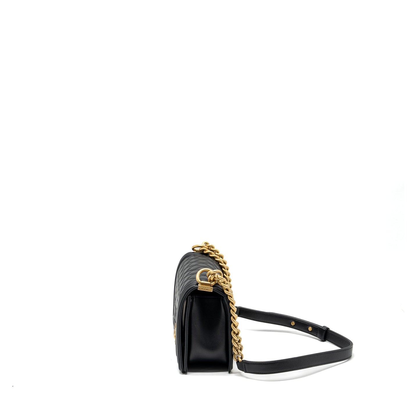 Chanel medium boy bag smooth calfskin black
