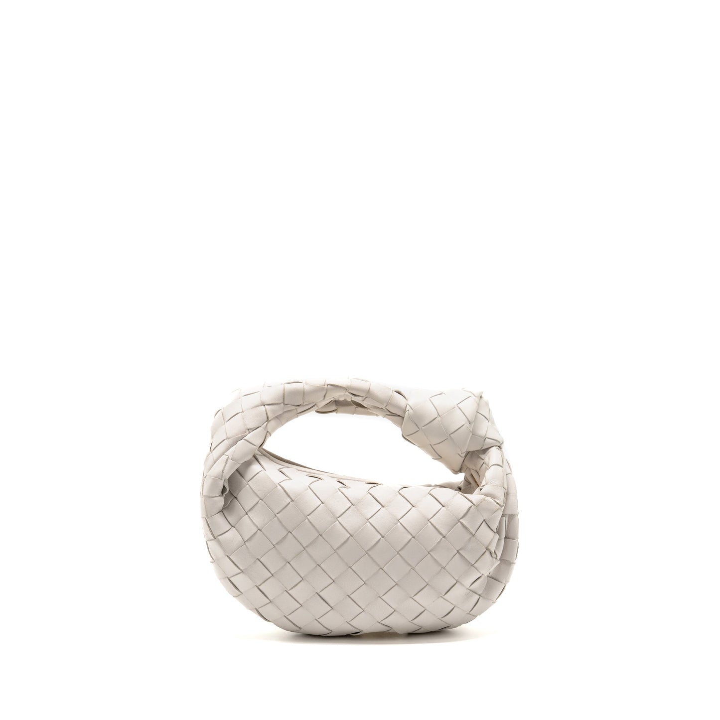 Bottega Veneta Mini Jodie Lambskin White