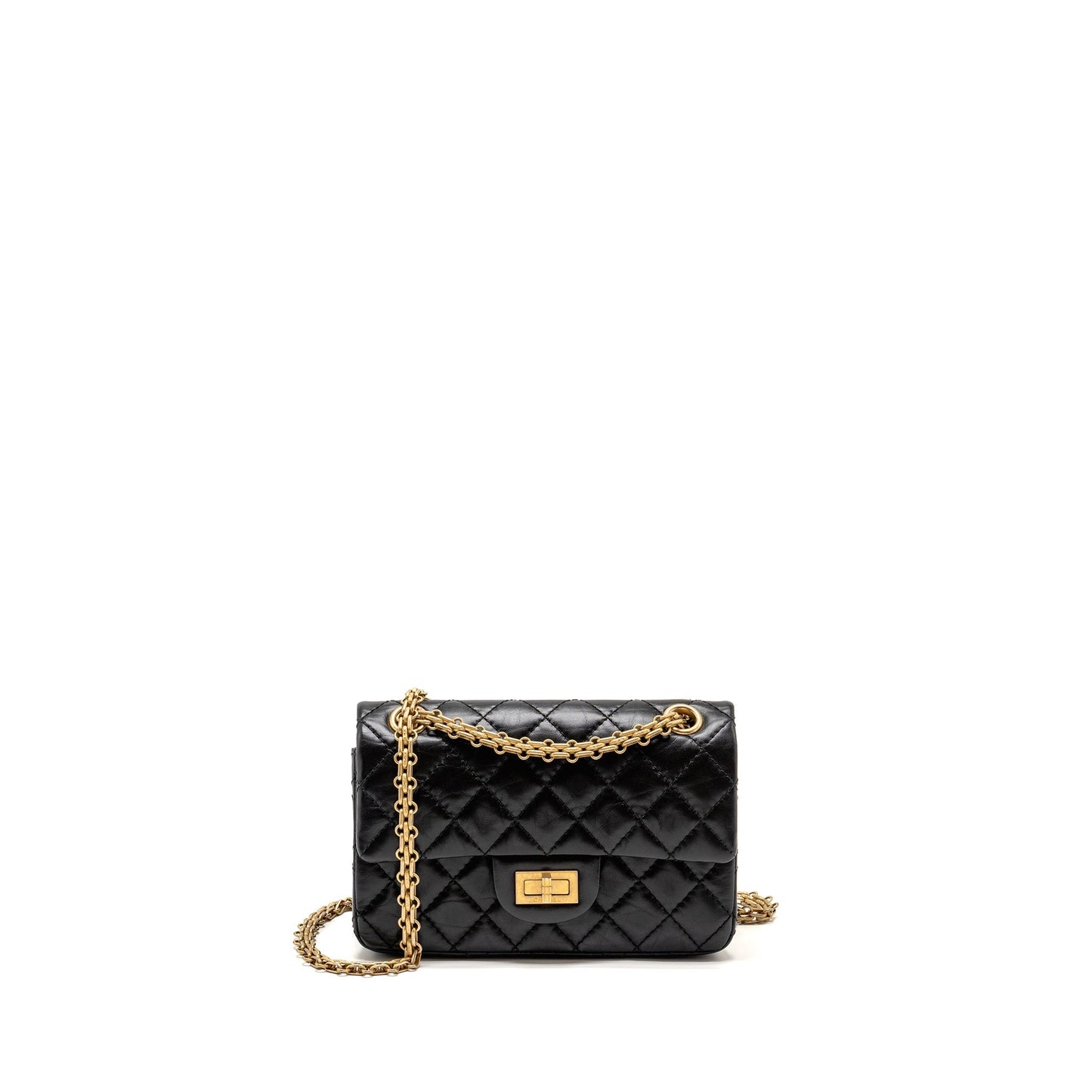 Chanel Mini 2.55 Reissue Aged Calfskin Black