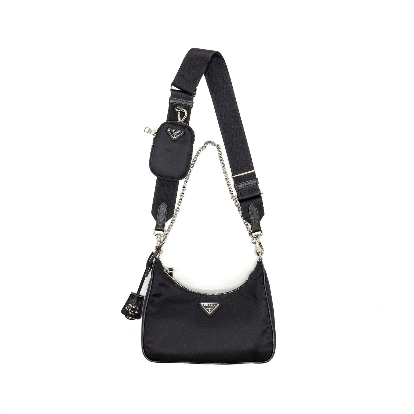 PRADA Re-Edition 2005 Nylon Purse Black