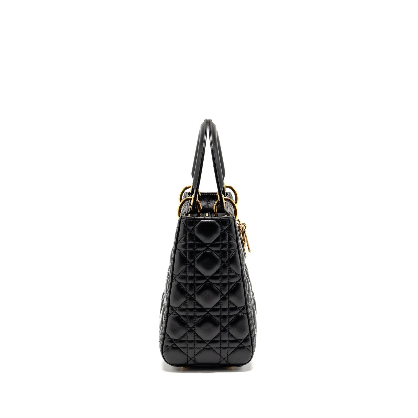 Dior Medium Lady Dior Lambskin Black