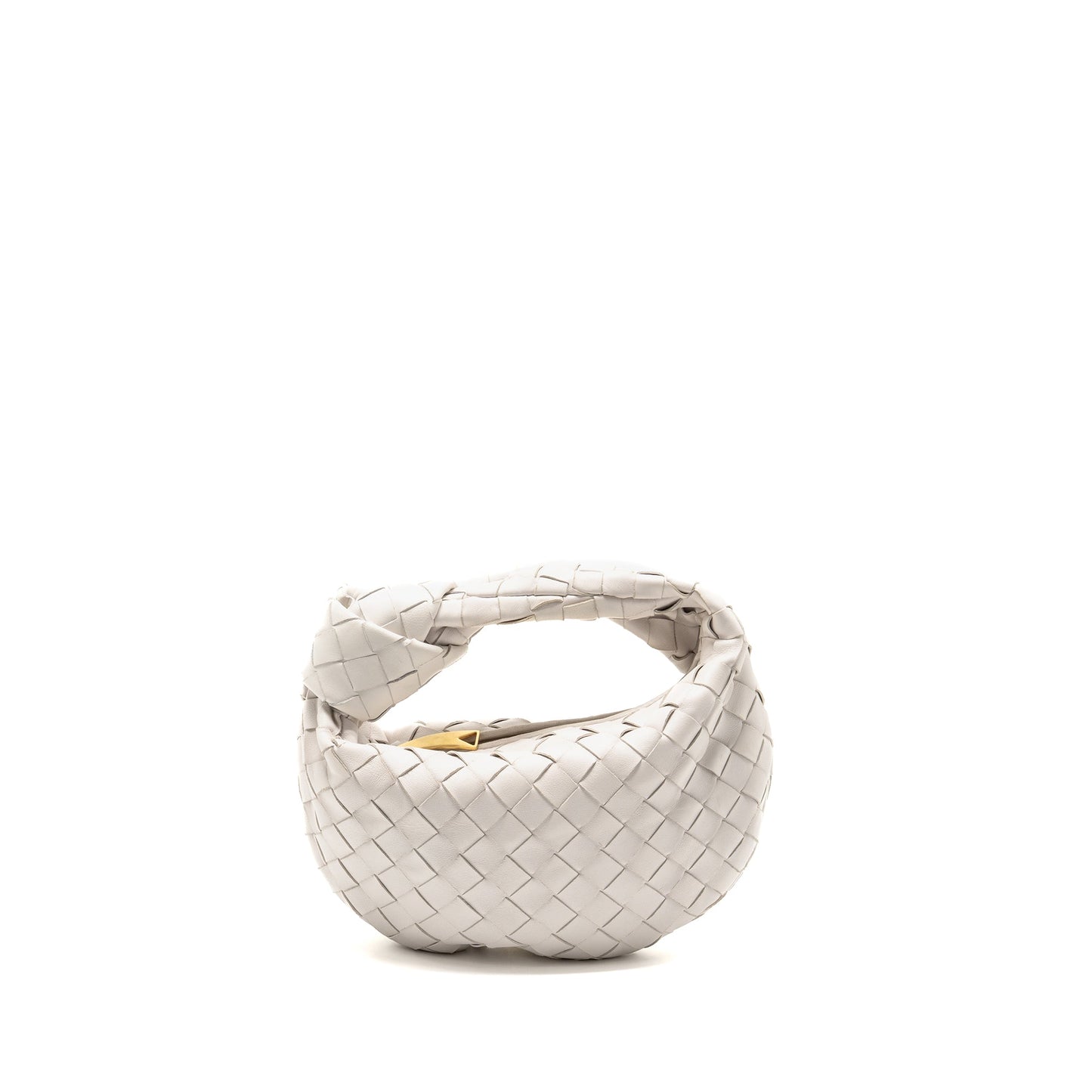 Bottega Veneta Mini Jodie Lambskin White