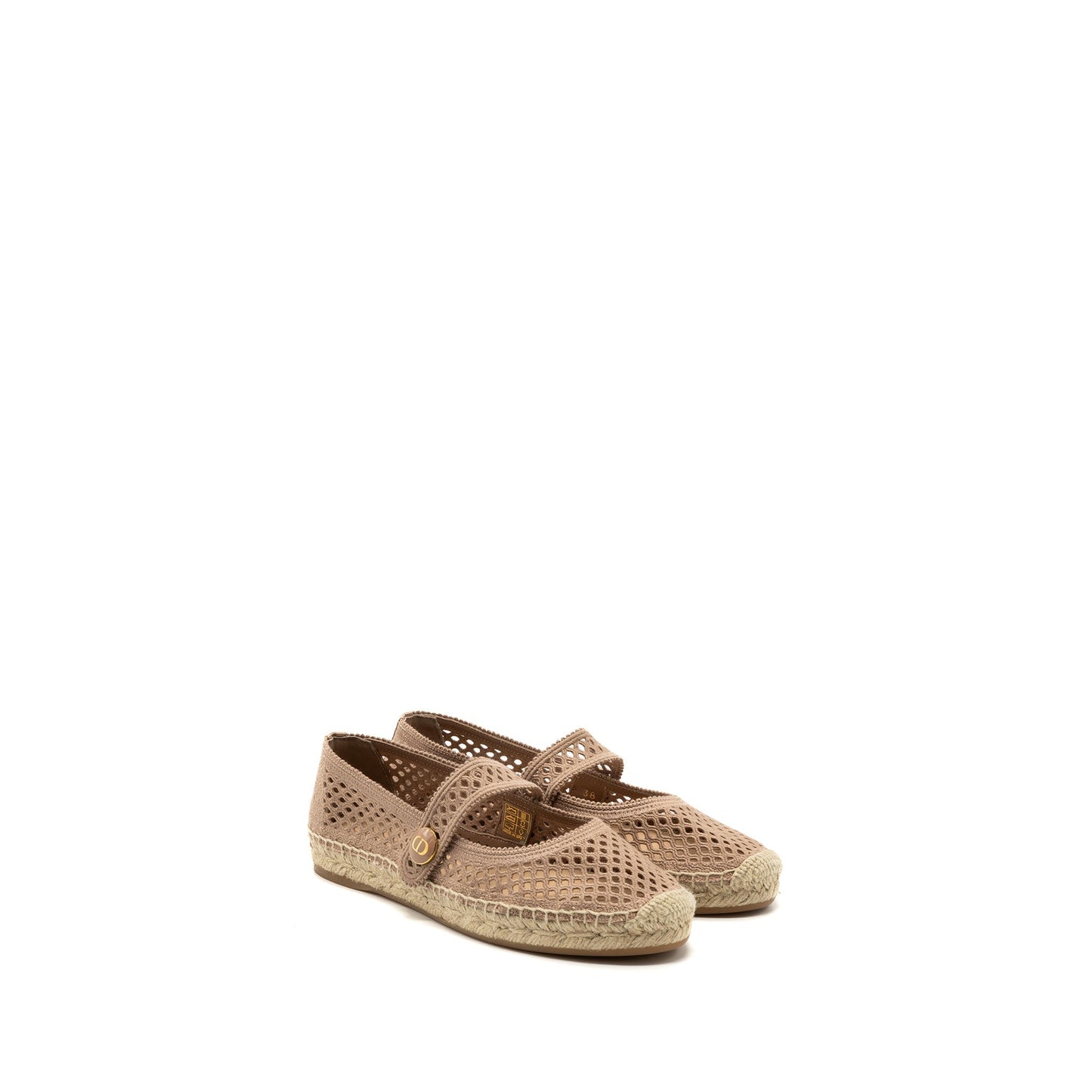 Dior Size 38 Caro espadrilles Fabric Light Pink