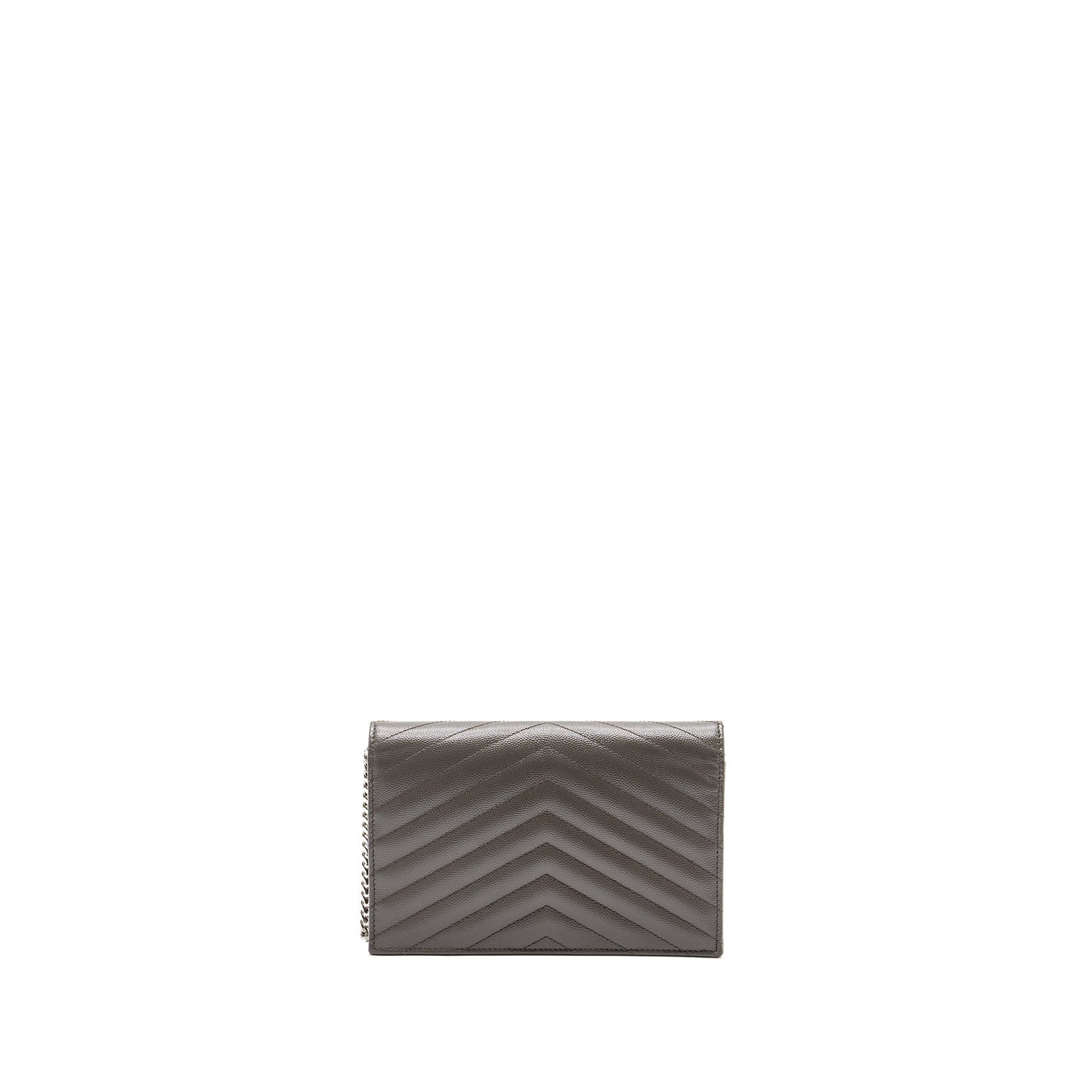 Saint Laurent/ Envelop Chain Purse Calfskin Grey