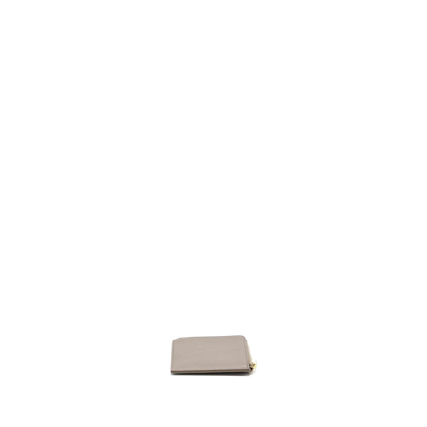 Luxury CELINE Zipped Purse with removable card holder calfskin / lambskin grey / light blue