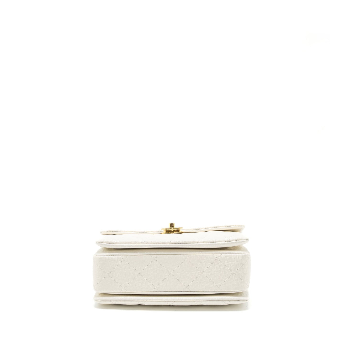 Chanel 21K Coco First Caviar White Brushed  (Microchip)