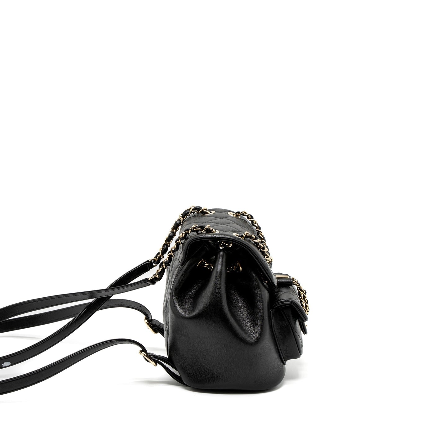 Chanel 23C Duma Mini Backpack Calfskin Black L (Microchip)
