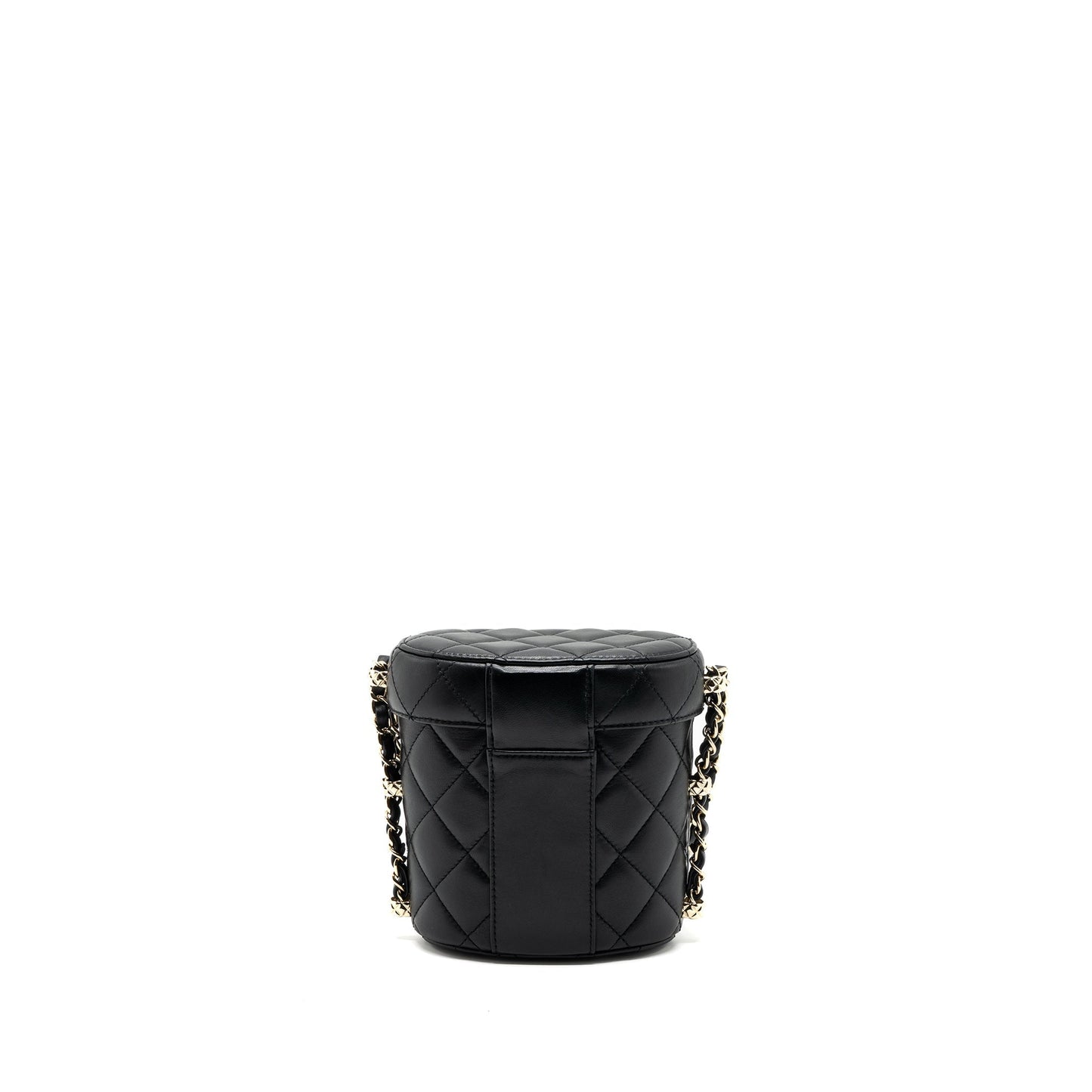 Chanel Vanity With Chain Lambskin Black L(Microchip)