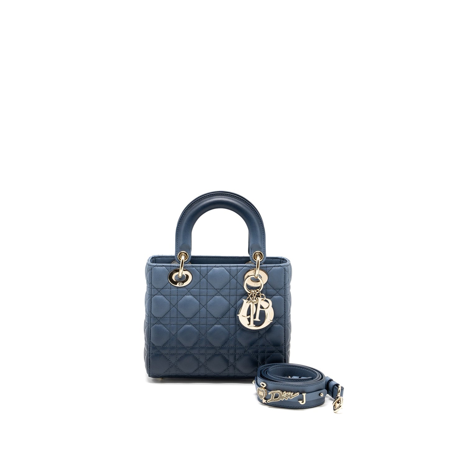 Dior My Dior Small Lady Dior Cannage Lambskin Blue Gradient