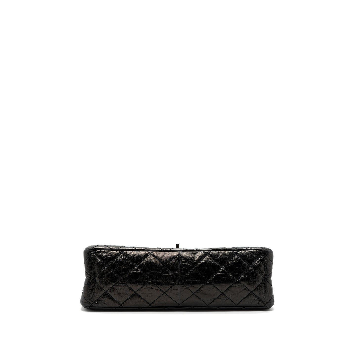 Chanel 2.55 226 Reissue Double Flap Bag Grained Calfskin Black