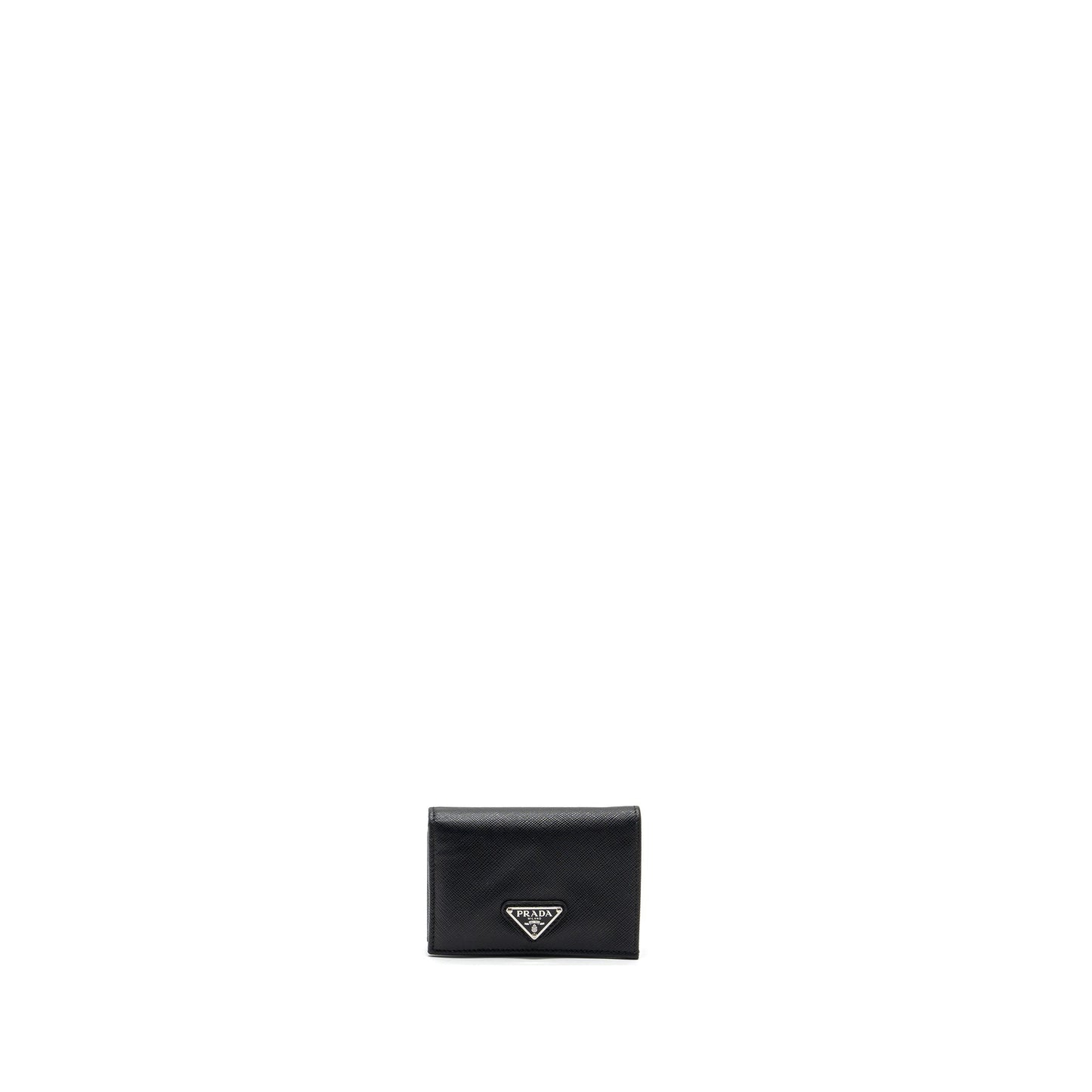 Prada saffiano wallet calfskin black