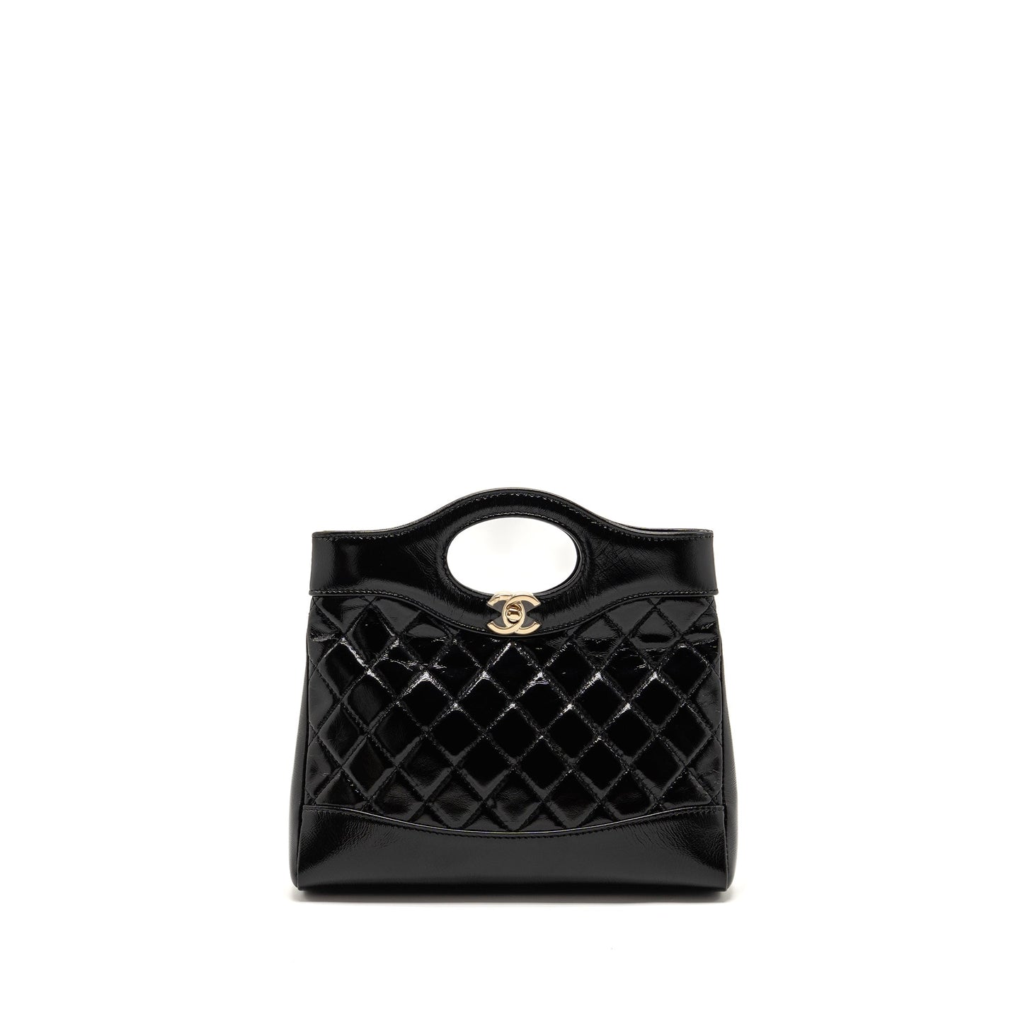 Chanel Mini 31 Bag Shiny Lambskin Black L (microchip)